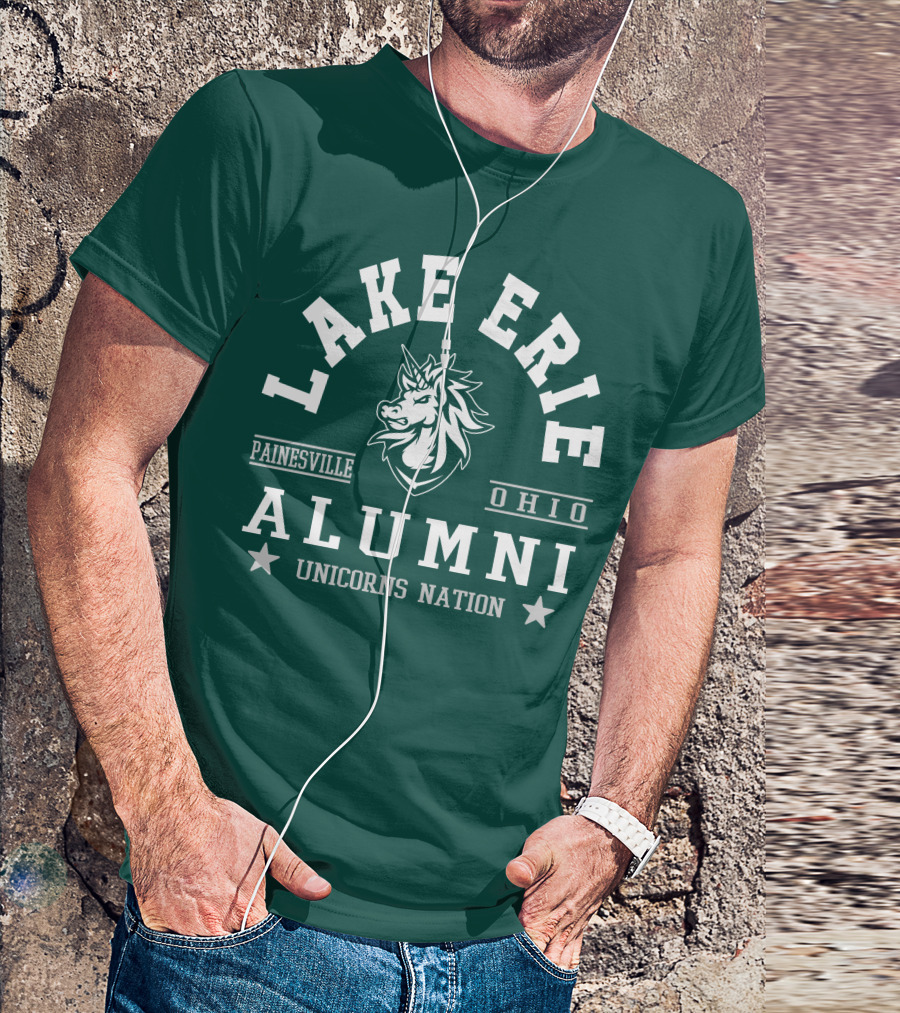 Lake Erie Alumni Painesville Ohio Unicorns Nation T-Shirt