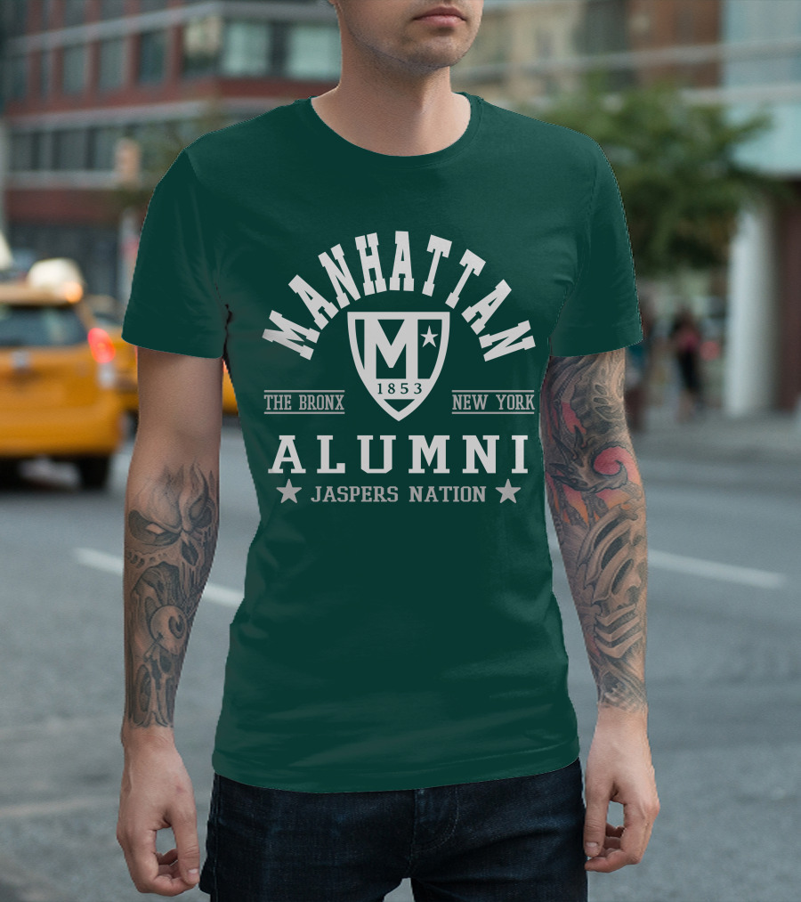 Manhattan 1853 The Bronx New York Alumni Jaspers Nation T-Shirt