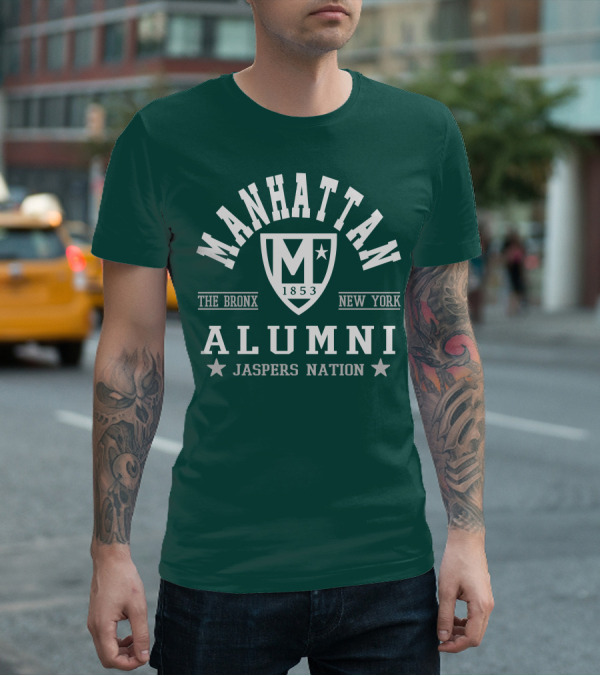 Manhattan 1853 The Bronx New York Alumni Jaspers Nation T-Shirt