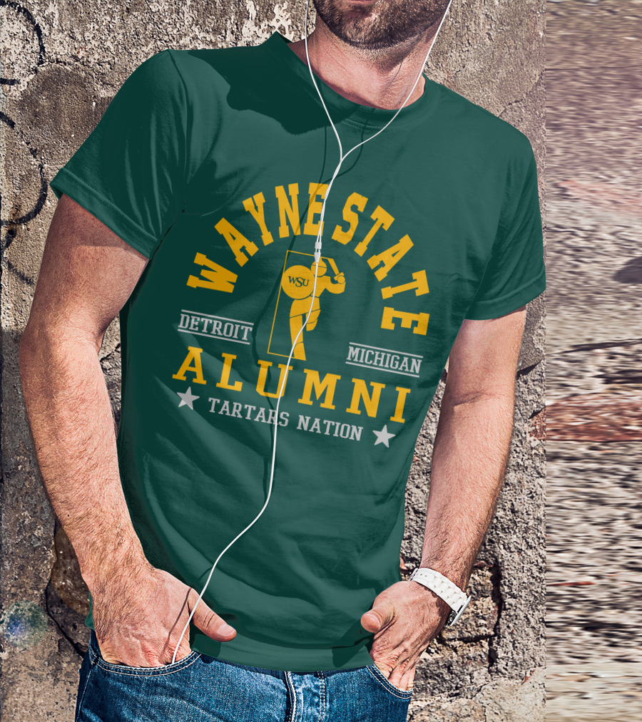 Wayne State Alumni Detroit Michigan Tartars Nation T-Shirt