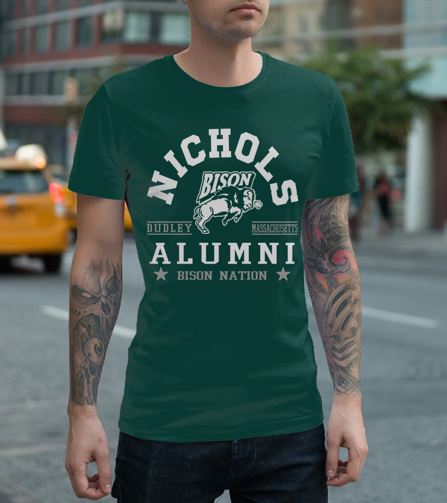 Nichols College Dudley Massachusetts Bison Alumni Nation T-Shirt