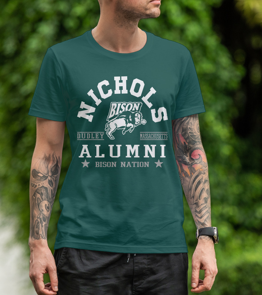 Nichols College Dudley Massachusetts Bison Alumni Nation T-Shirt