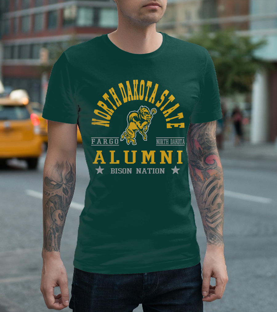 North Dakota State Fargo Alumni Bison Nation North Dakota T-Shirt