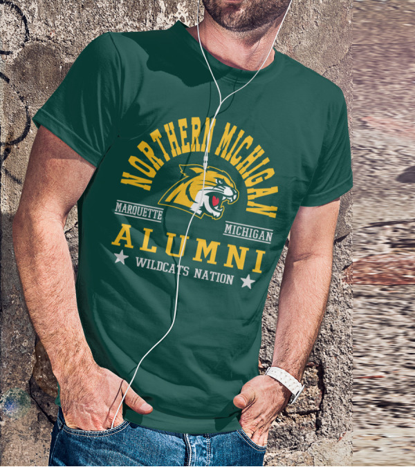 Northern Michigan University Marquette Alumni Wildcats Nation T-Shirt