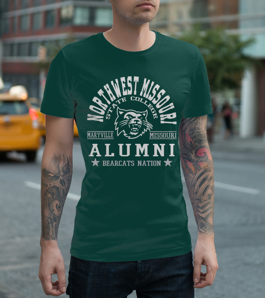 Northwest Missouri State College Maryville Alumni Bearcats Nation T-Shirt