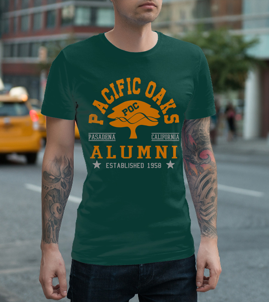 Pacific Oaks POC Alumni Pasadena California Established 1958 T-Shirt