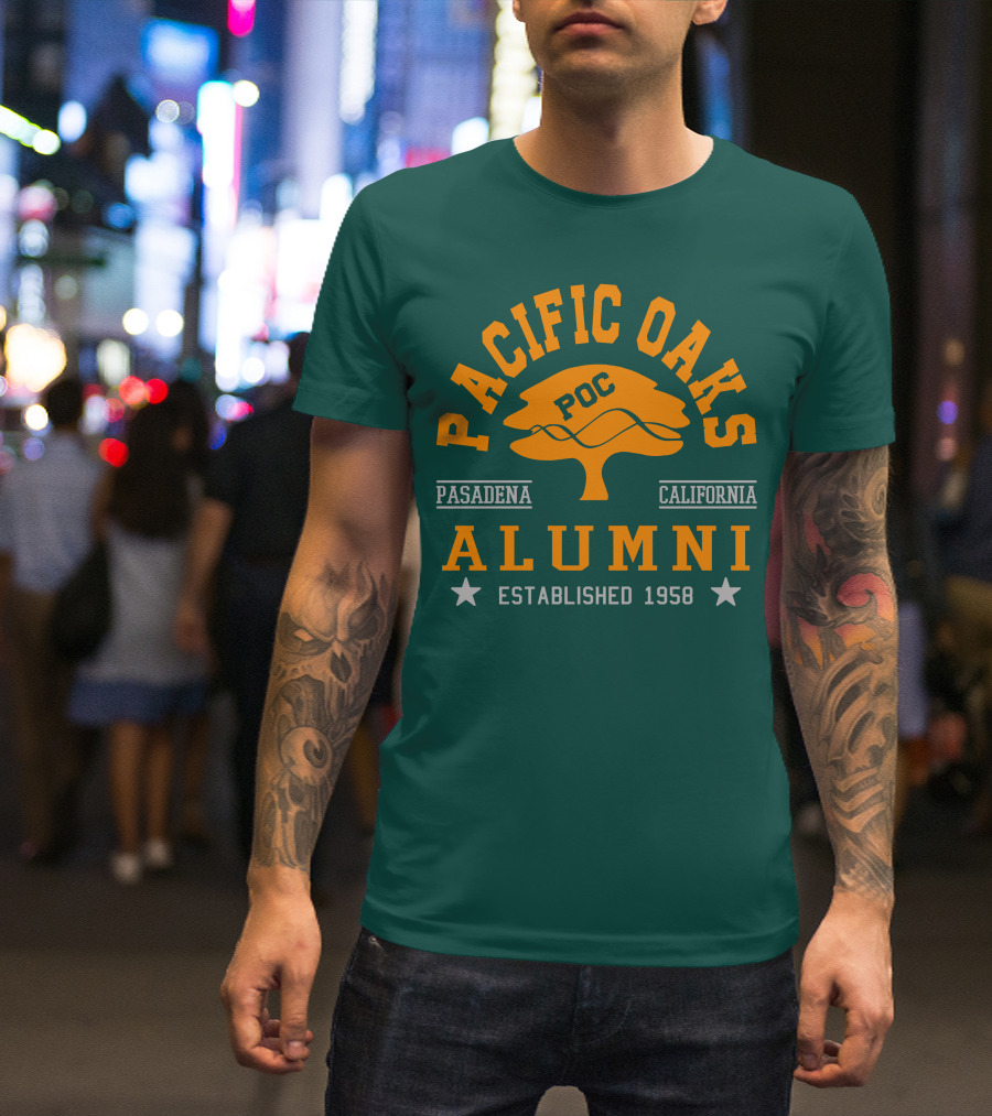 Pacific Oaks POC Alumni Pasadena California Established 1958 T-Shirt