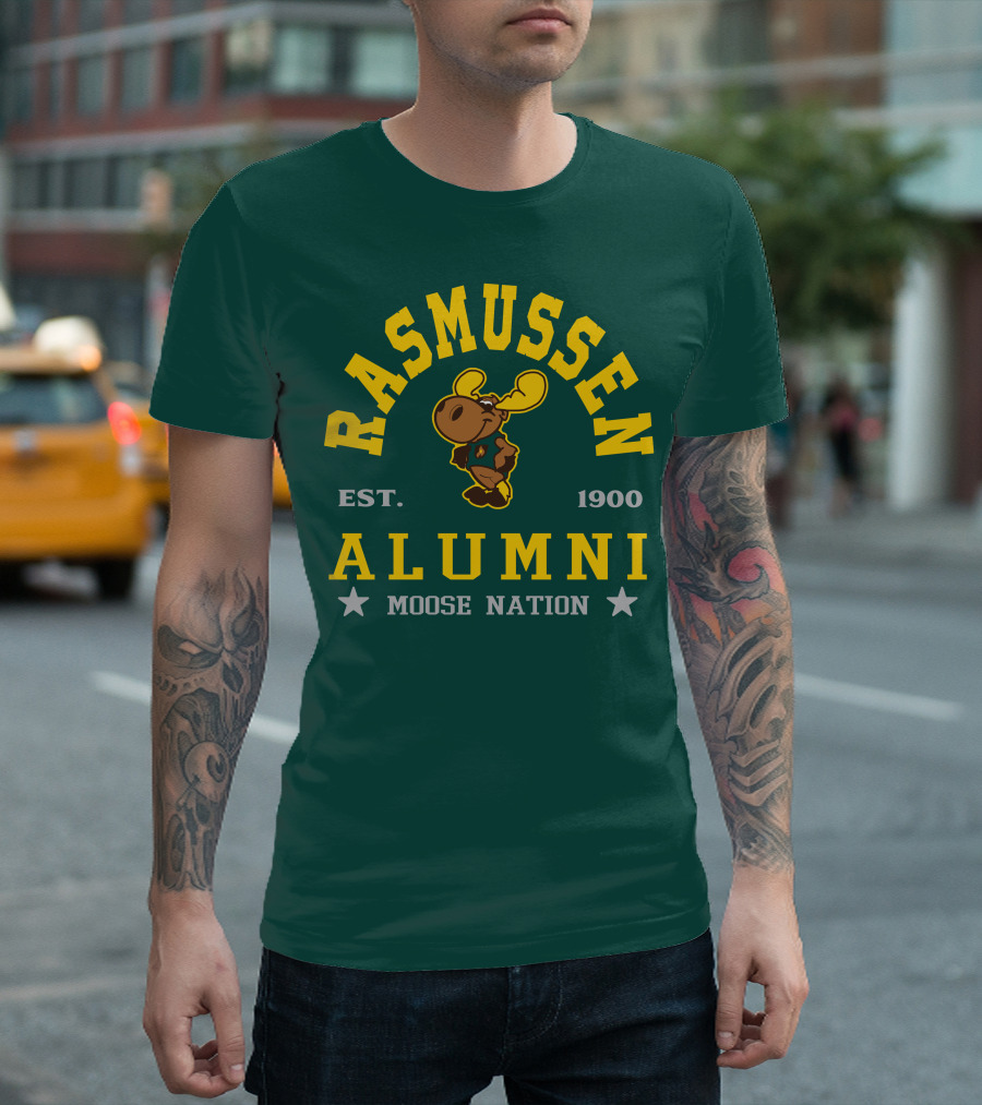 Rasmussen Alumni Moose Nation Est. 1900 T-Shirt