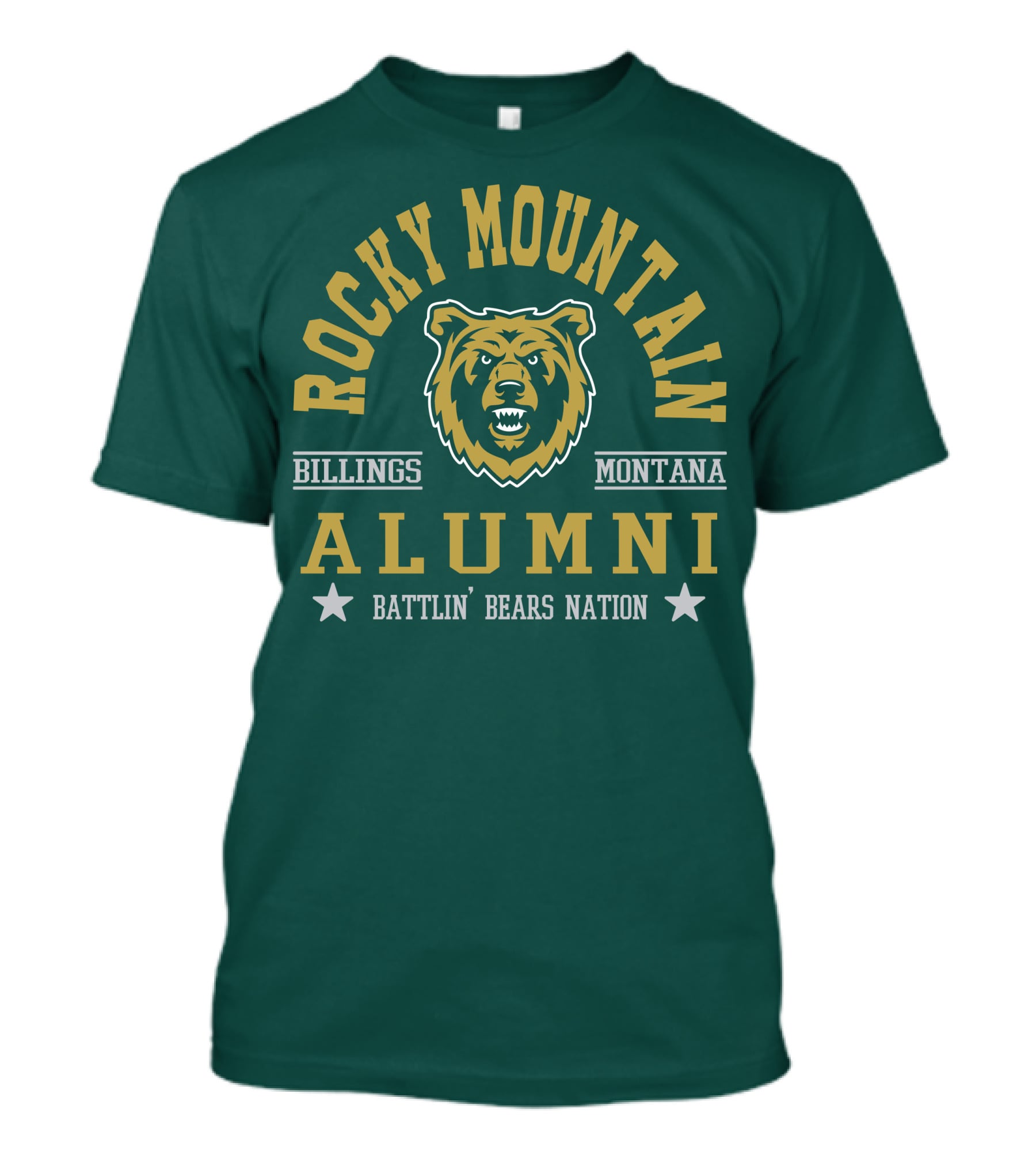 Rocky Mountain Alumni Battlin' Bears Nation Billings Montana T-Shirt
