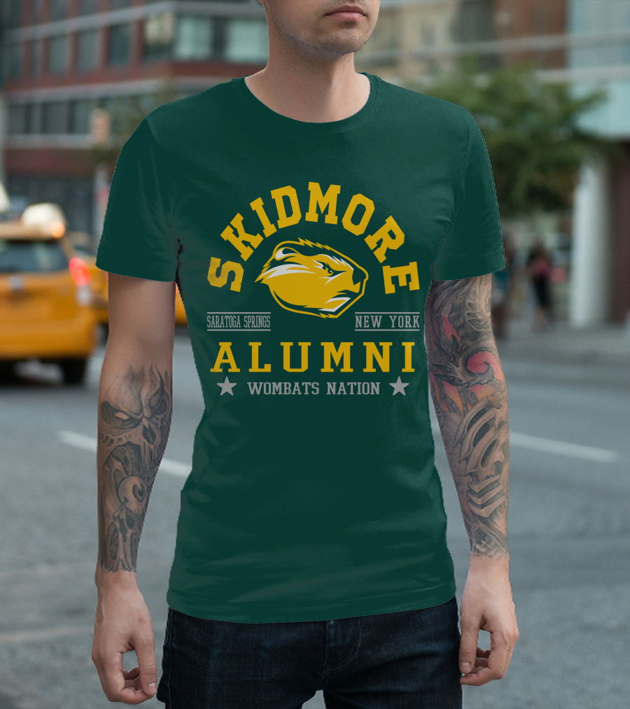 Skidmore College Alumni Wombats Nation Saratoga Springs New York T-Shirt