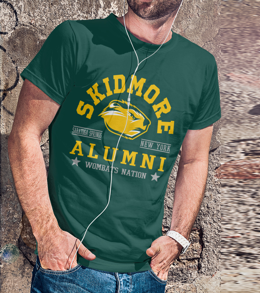 Skidmore College Alumni Wombats Nation Saratoga Springs New York T-Shirt
