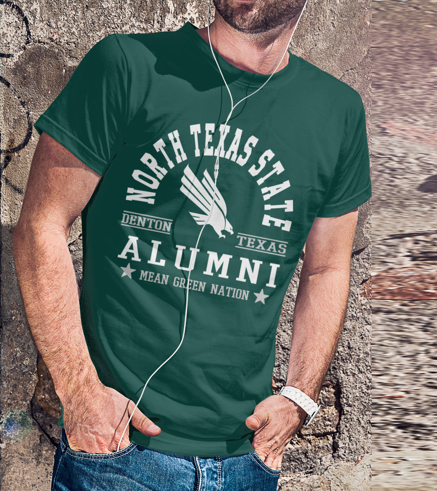 North Texas State Denton Texas Alumni Mean Green Nation T-Shirt