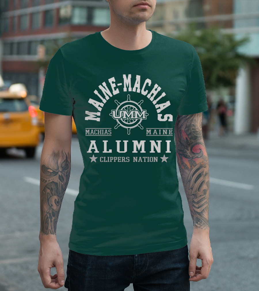 Maine-Machias UMM Alumni Clippers Nation Machias Maine T-Shirt