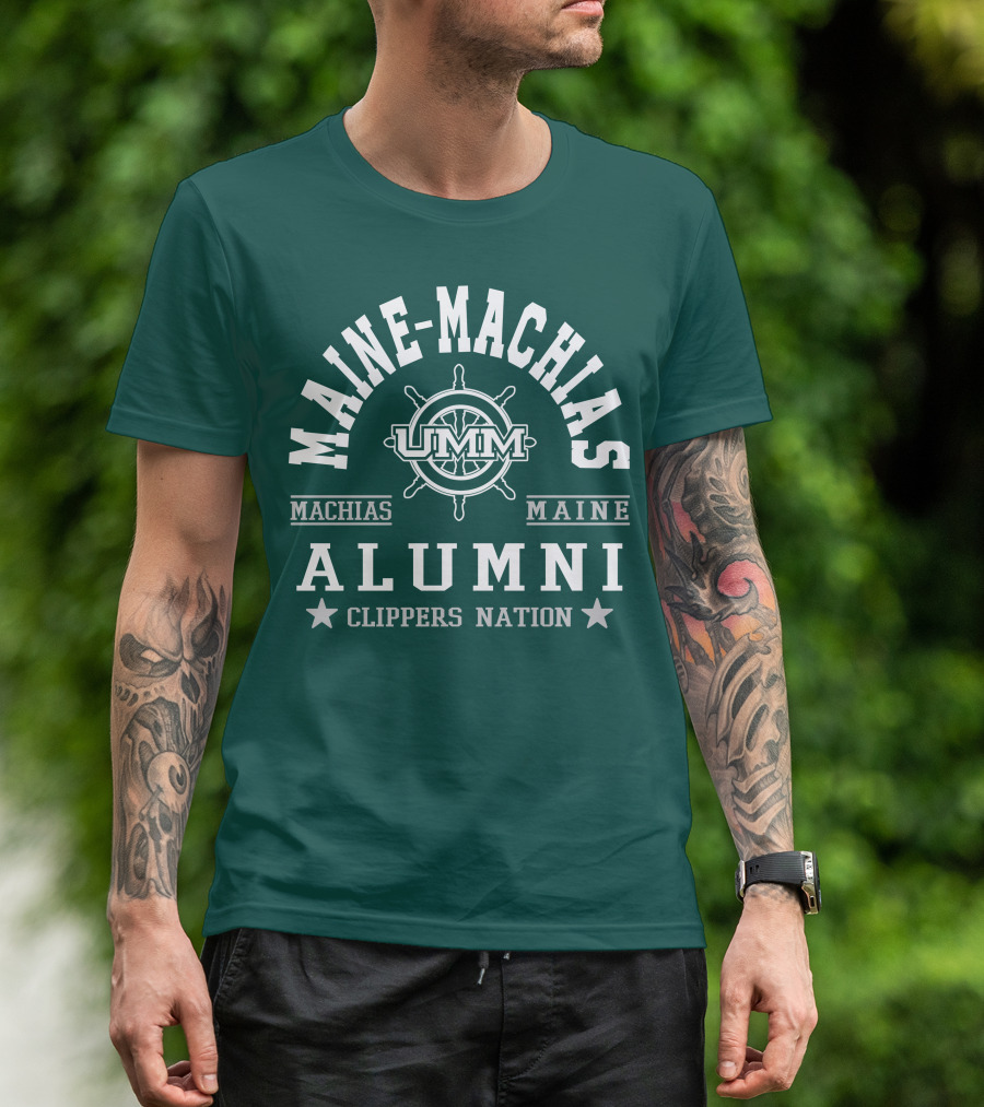Maine-Machias UMM Alumni Clippers Nation Machias Maine T-Shirt