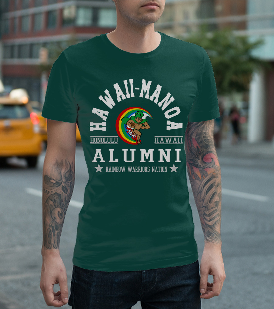 Hawaii-Manoa Honolulu Hawaii Alumni Rainbow Warriors Nation T-Shirt