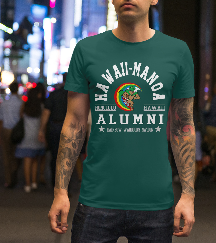 Hawaii-Manoa Honolulu Hawaii Alumni Rainbow Warriors Nation T-Shirt