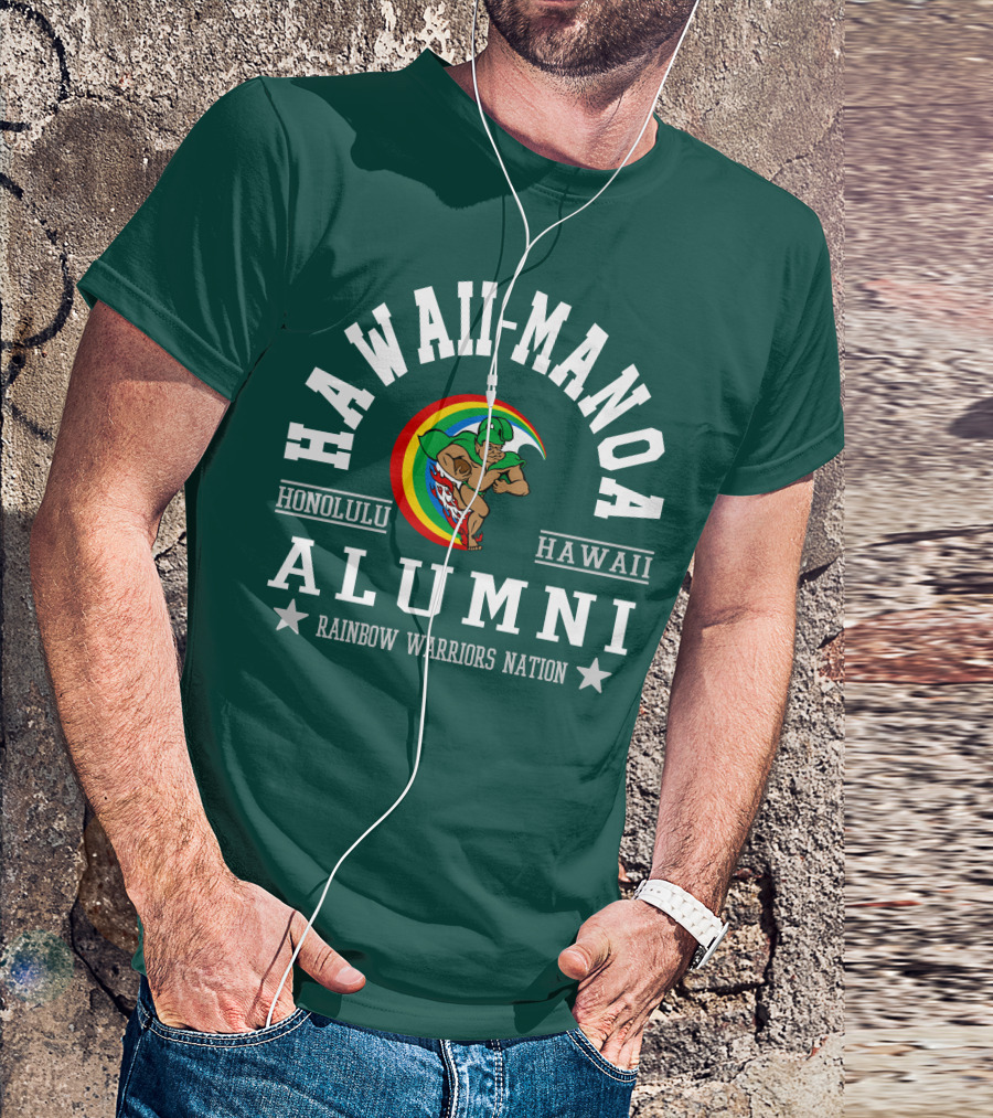 Hawaii-Manoa Honolulu Hawaii Alumni Rainbow Warriors Nation T-Shirt