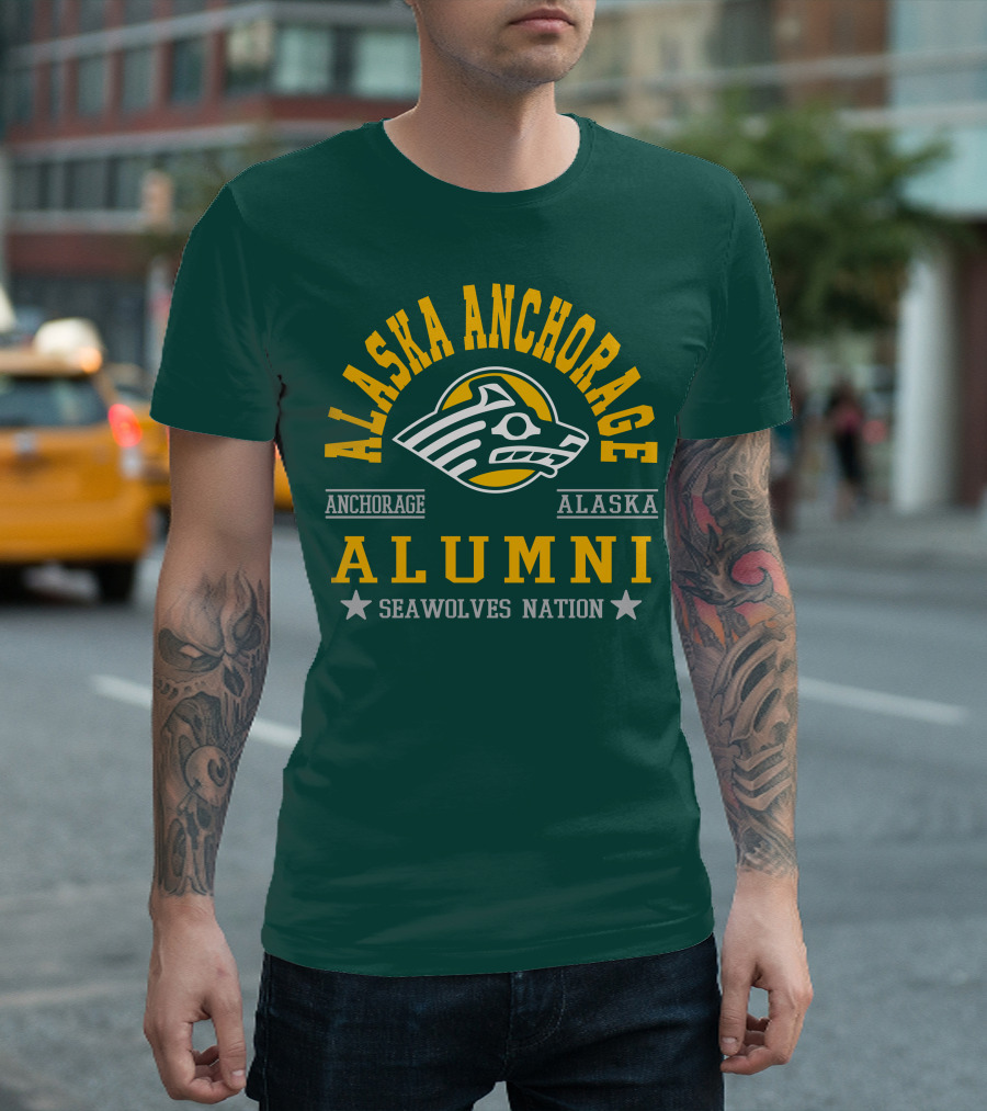Alaska Anchorage Alumni Seawolves Nation T-Shirt
