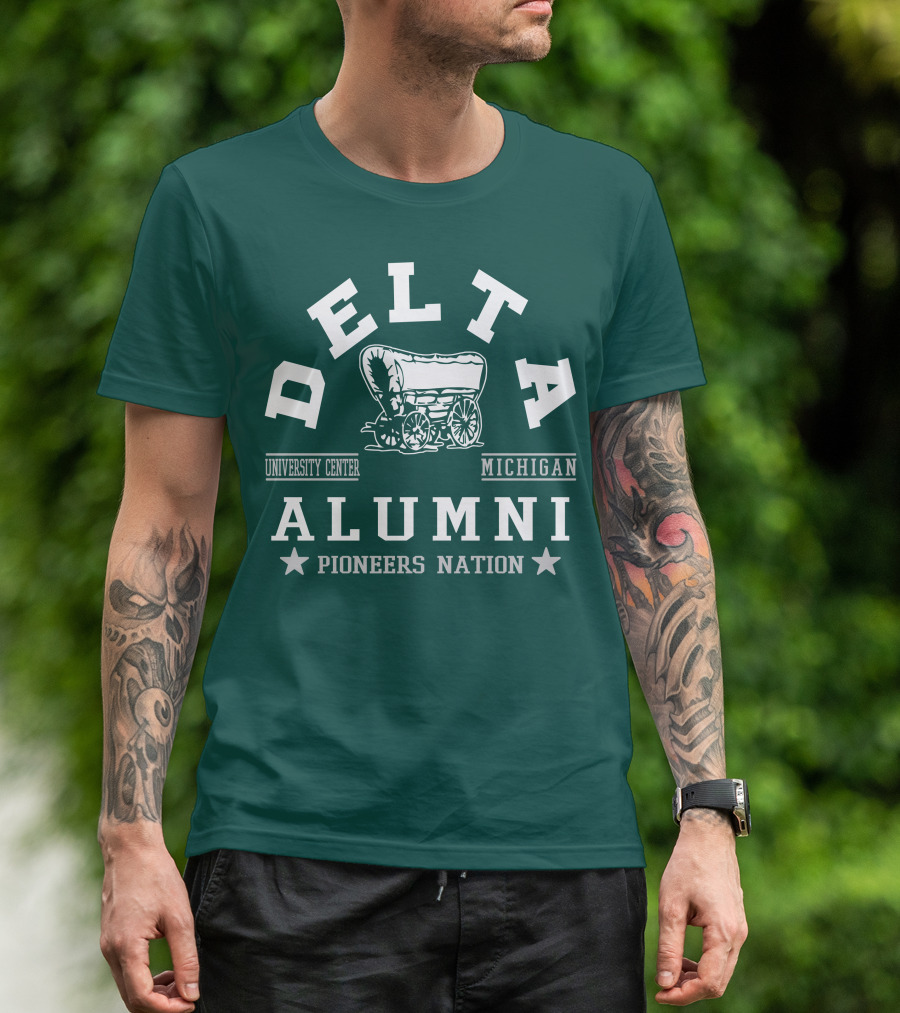 Delta University Center Michigan Alumni Pioneers Nation T-Shirt