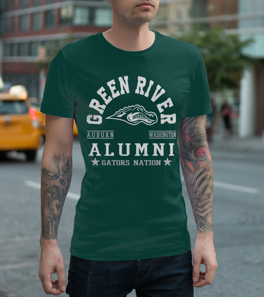 Green River Alumni Gators Nation Auburn Washington T-Shirt
