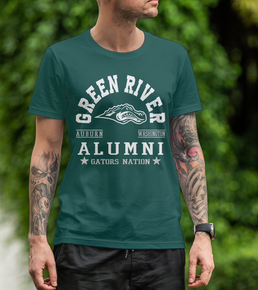 Green River Alumni Gators Nation Auburn Washington T-Shirt