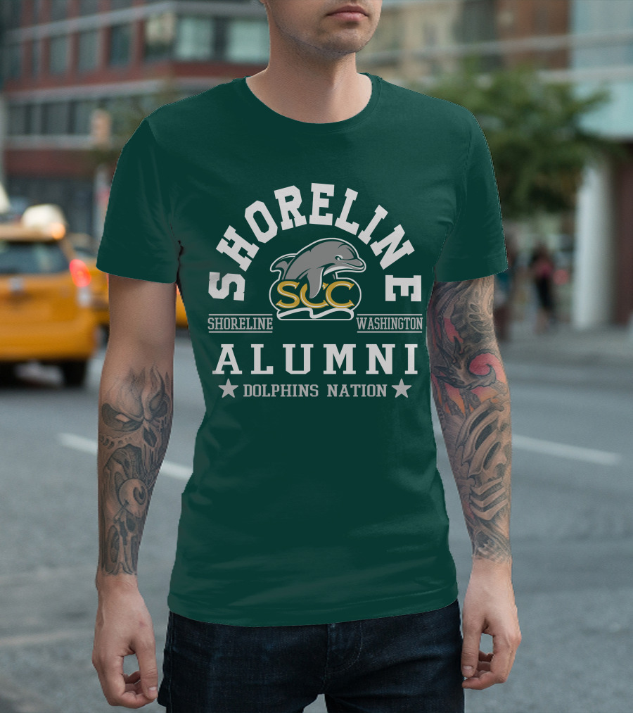 Shoreline Washington SCC Alumni Dolphins Nation T-Shirt