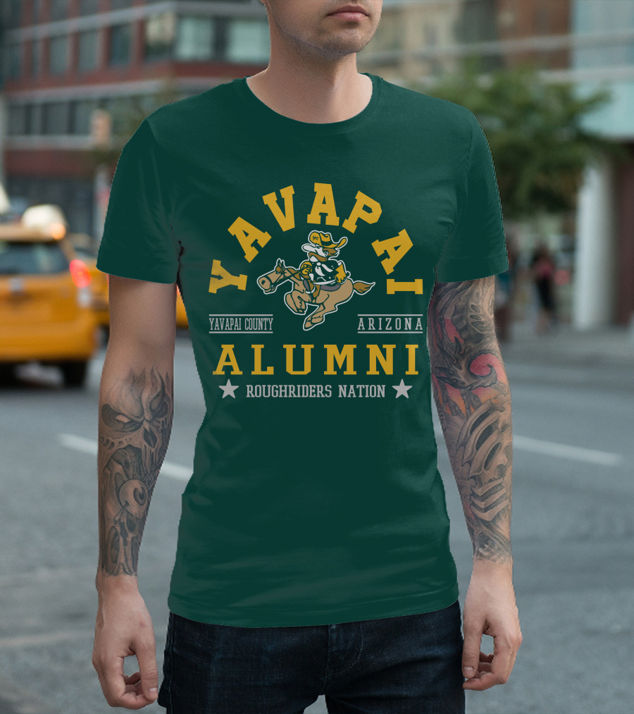 Yavapai College Alumni Arizona Roughriders Nation Yavapai County T-Shirt