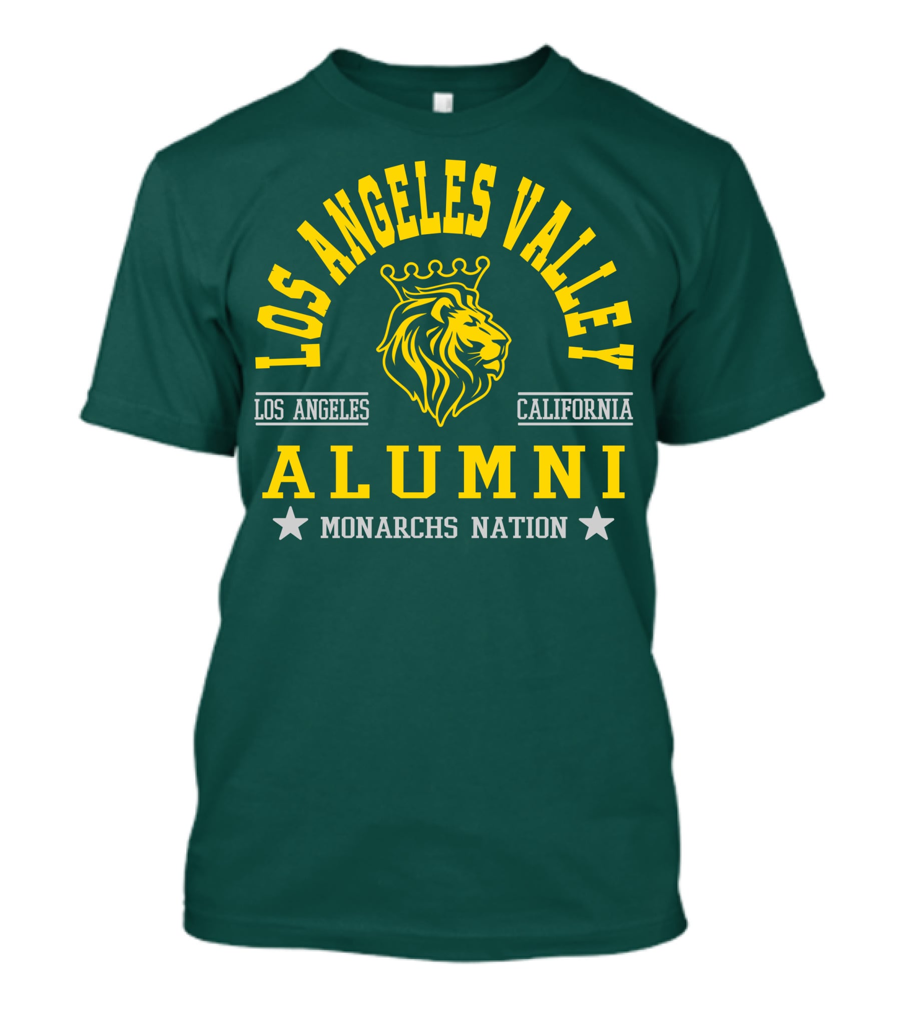 Los Angeles Valley Alumni Monarchs Nation California Lion T-Shirt