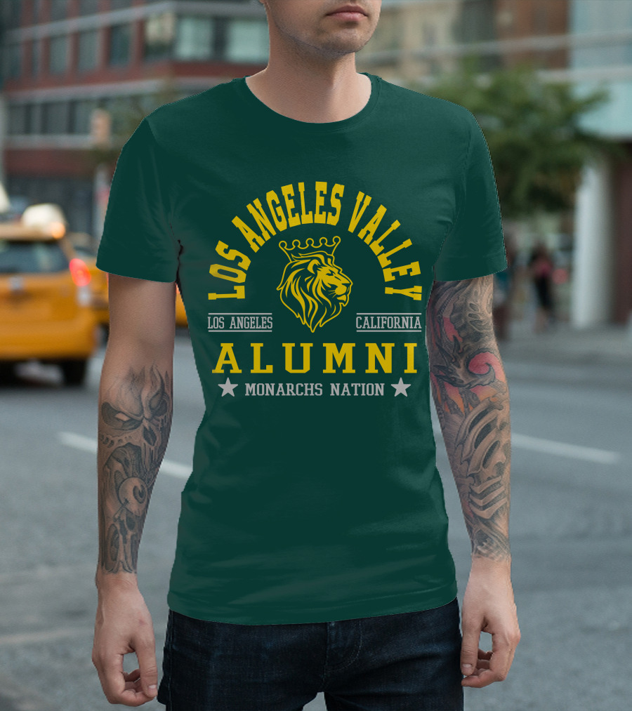 Los Angeles Valley Alumni Monarchs Nation California Lion T-Shirt