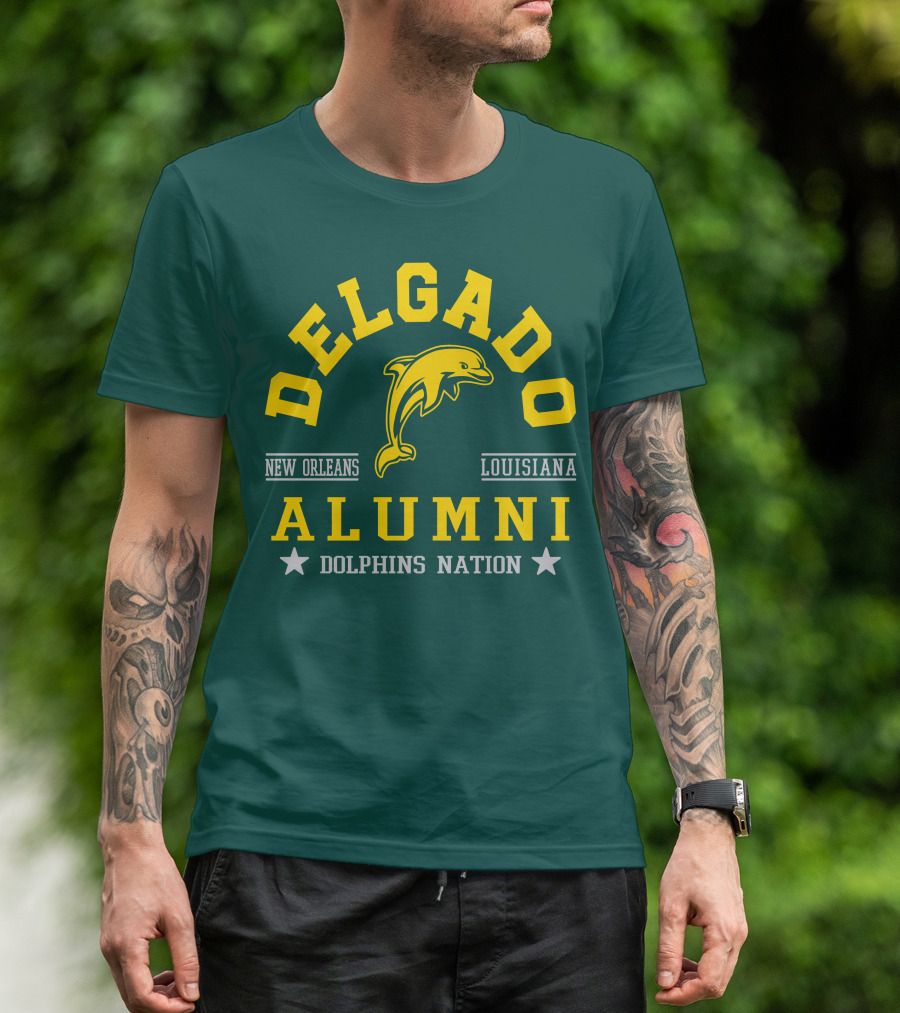 Delgado Alumni New Orleans Louisiana Dolphins Nation T-Shirt
