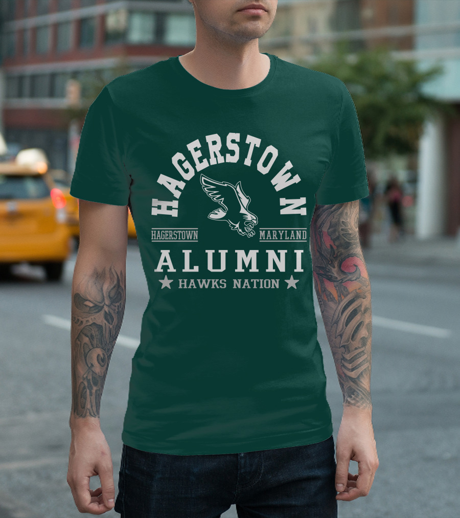 Hagerstown Maryland Alumni Hawks Nation T-Shirt