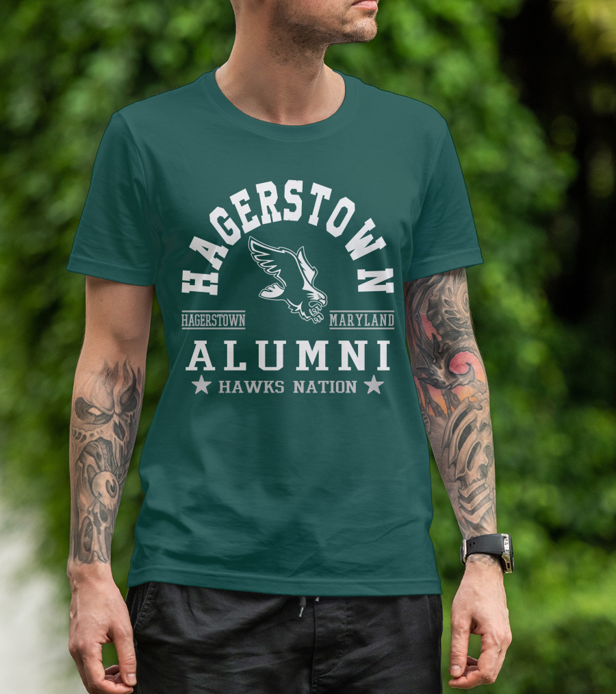 Hagerstown Maryland Alumni Hawks Nation T-Shirt