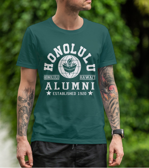 Honolulu Hawai'i Alumni Mālamalama Established 1920 T-Shirt