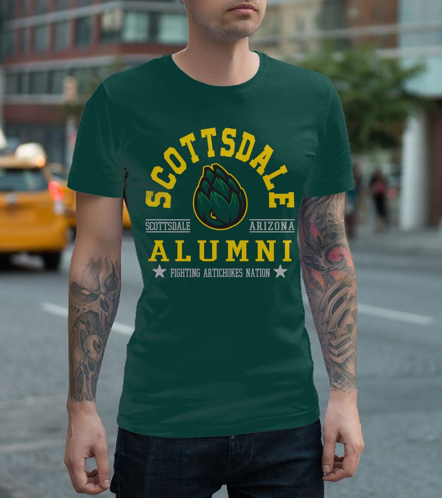 Scottsdale Arizona Alumni Fighting Artichokes Nation T-Shirt