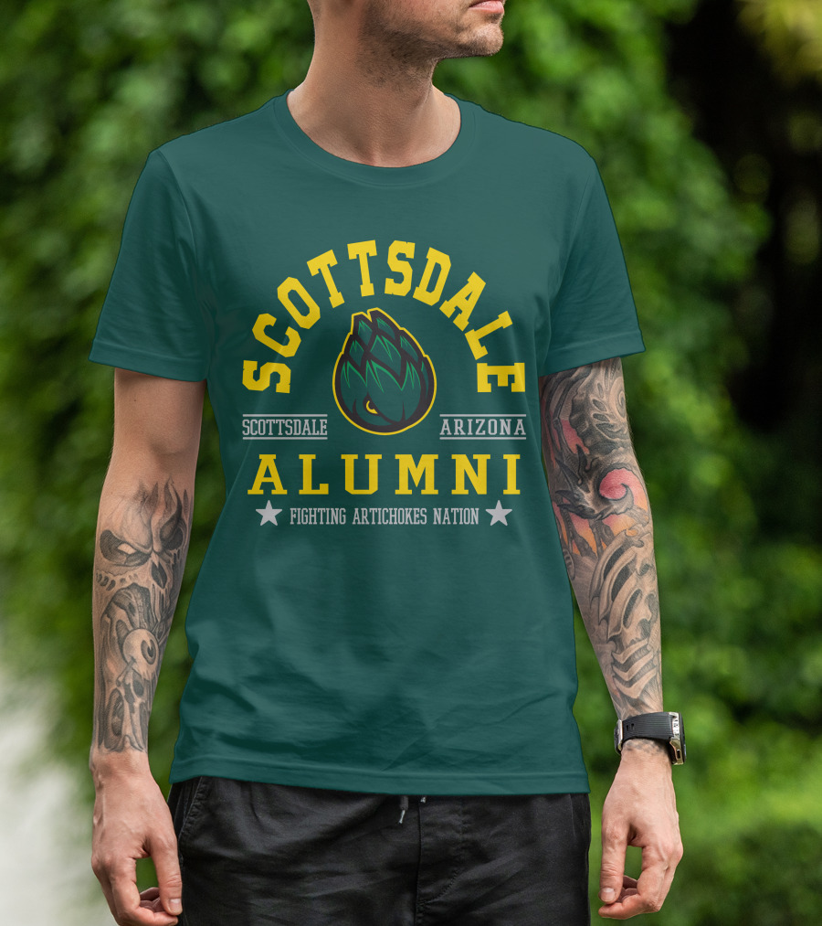 Scottsdale Arizona Alumni Fighting Artichokes Nation T-Shirt