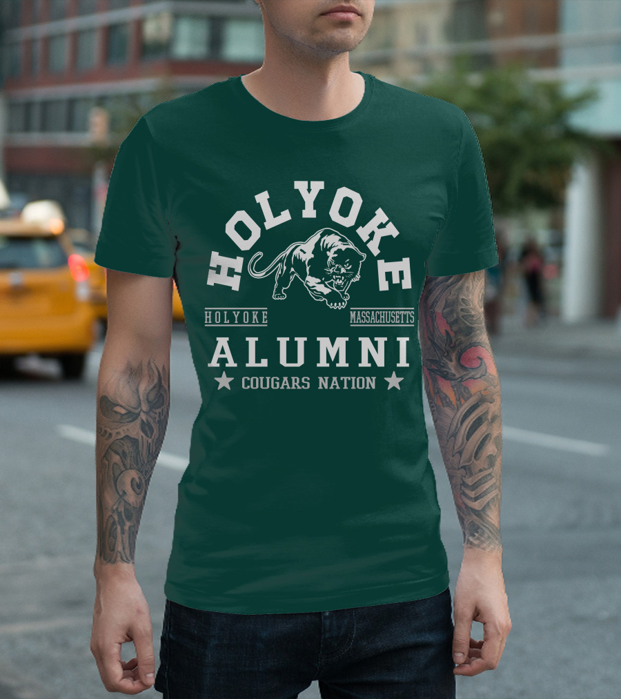 Holyoke Alumni Cougars Nation Massachusetts T-Shirt