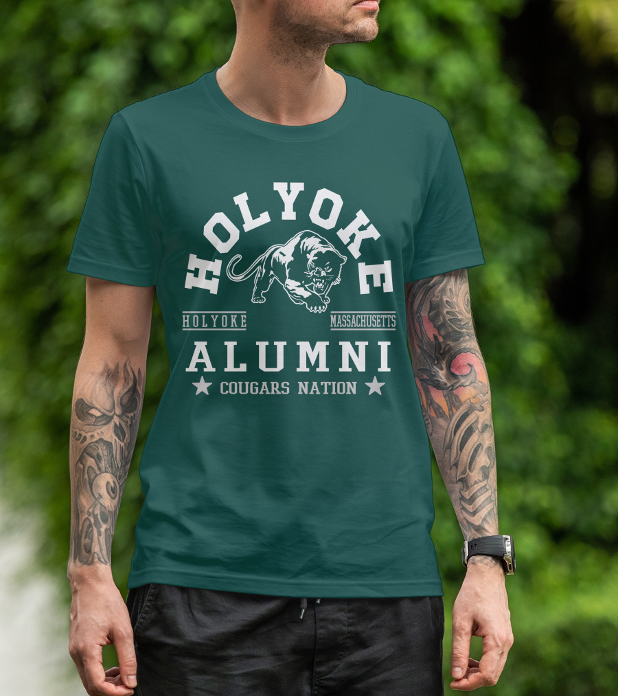 Holyoke Alumni Cougars Nation Massachusetts T-Shirt