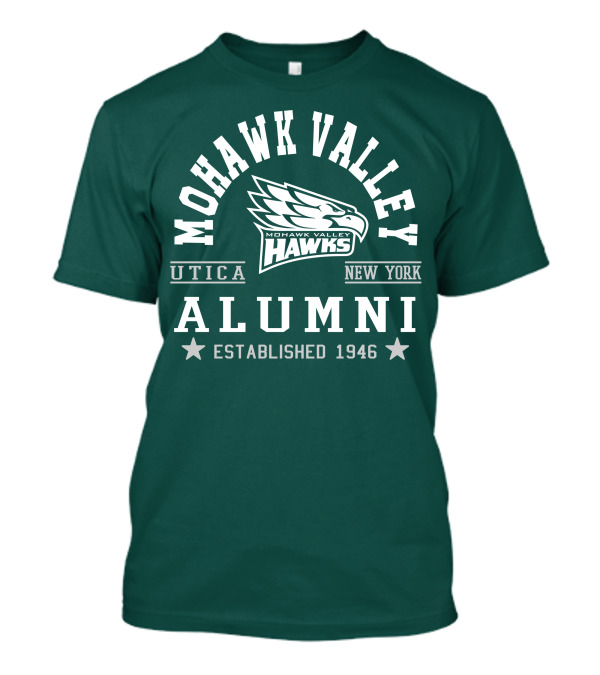 Mohawk Valley Hawks Alumni Utica New York Established 1946 T-Shirt