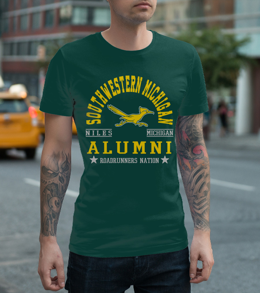 Southwestern Michigan Niles Alumni Roadrunners Nation T-Shirt