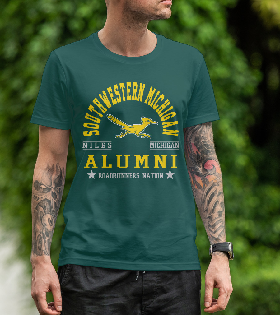 Southwestern Michigan Niles Alumni Roadrunners Nation T-Shirt
