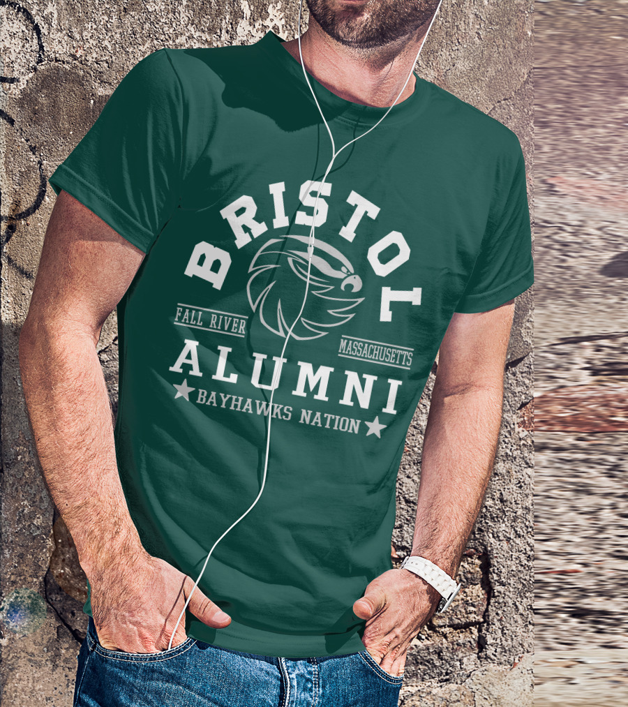 Bristol Alumni Bayhawks Nation Fall River Massachusetts T-Shirt