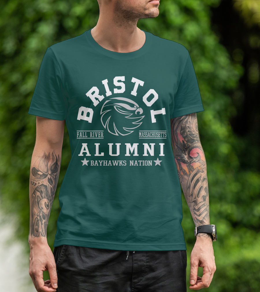 Bristol Alumni Bayhawks Nation Fall River Massachusetts T-Shirt