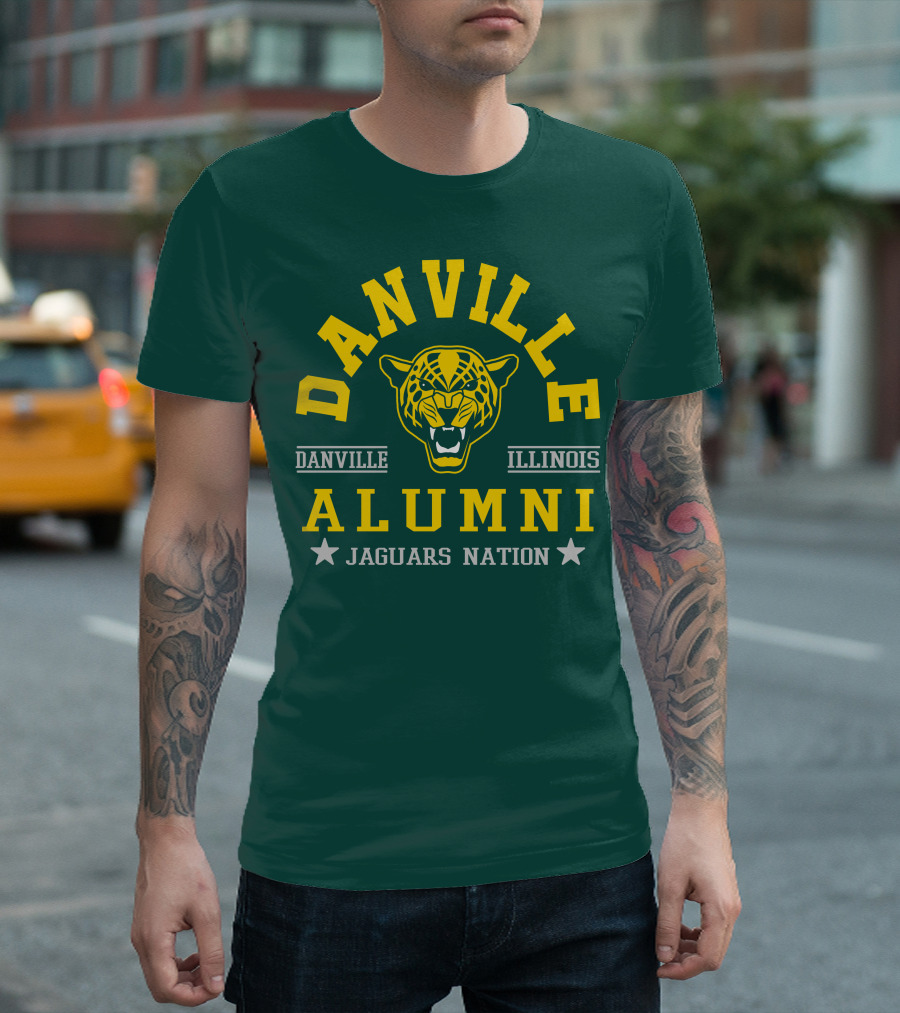 Danville Illinois Alumni Jaguars Nation T-Shirt