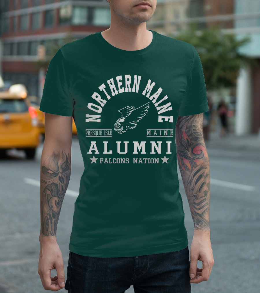 Northern Maine Alumni Presque Isle Falcons Nation T-Shirt