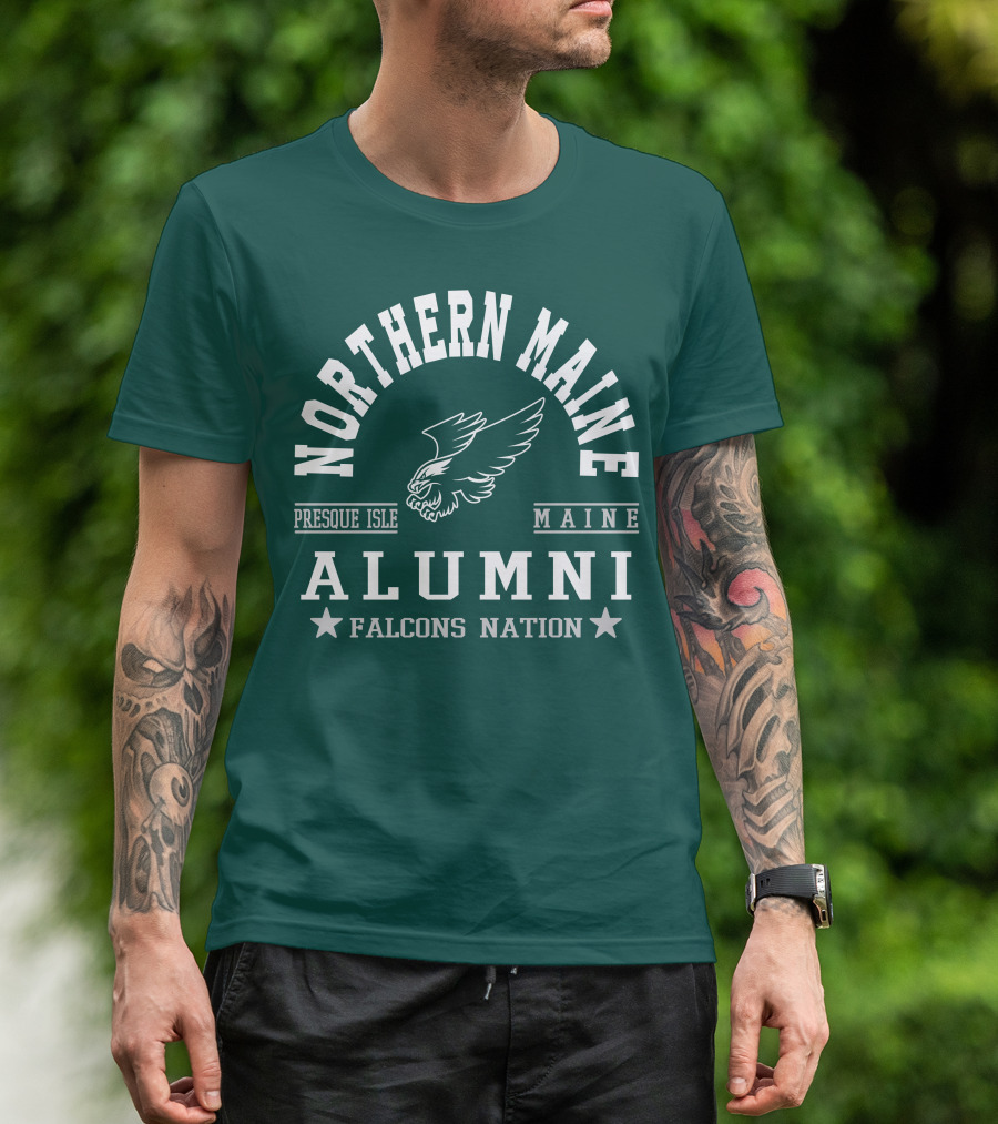Northern Maine Alumni Presque Isle Falcons Nation T-Shirt