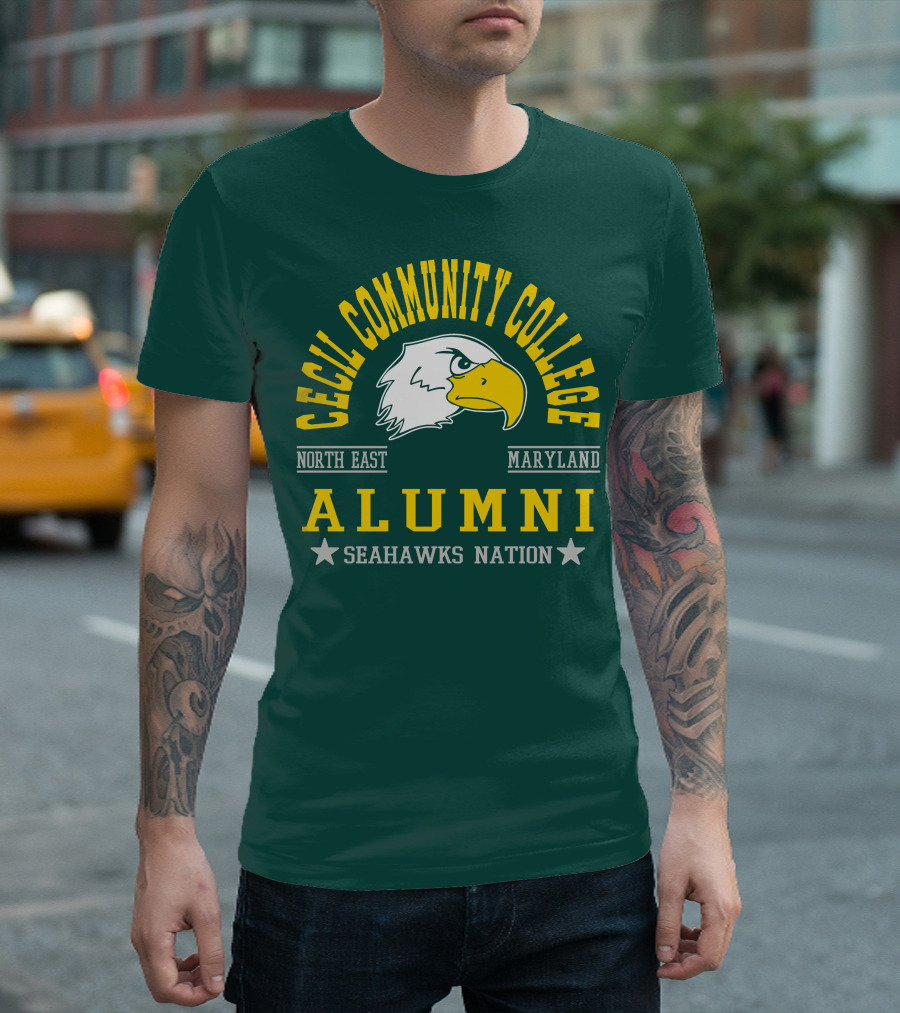 Cecil Community College Alumni Seahawks Nation North East Maryland T-Shirt
