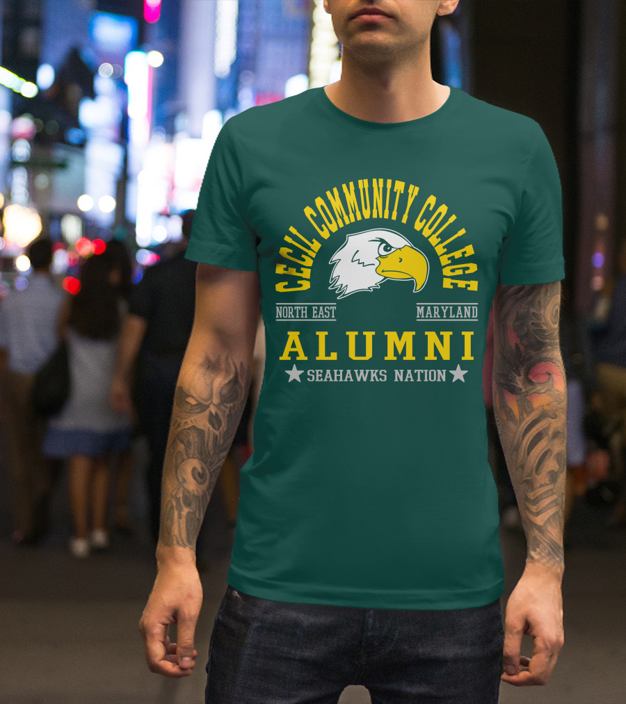 Cecil Community College Alumni Seahawks Nation North East Maryland T-Shirt