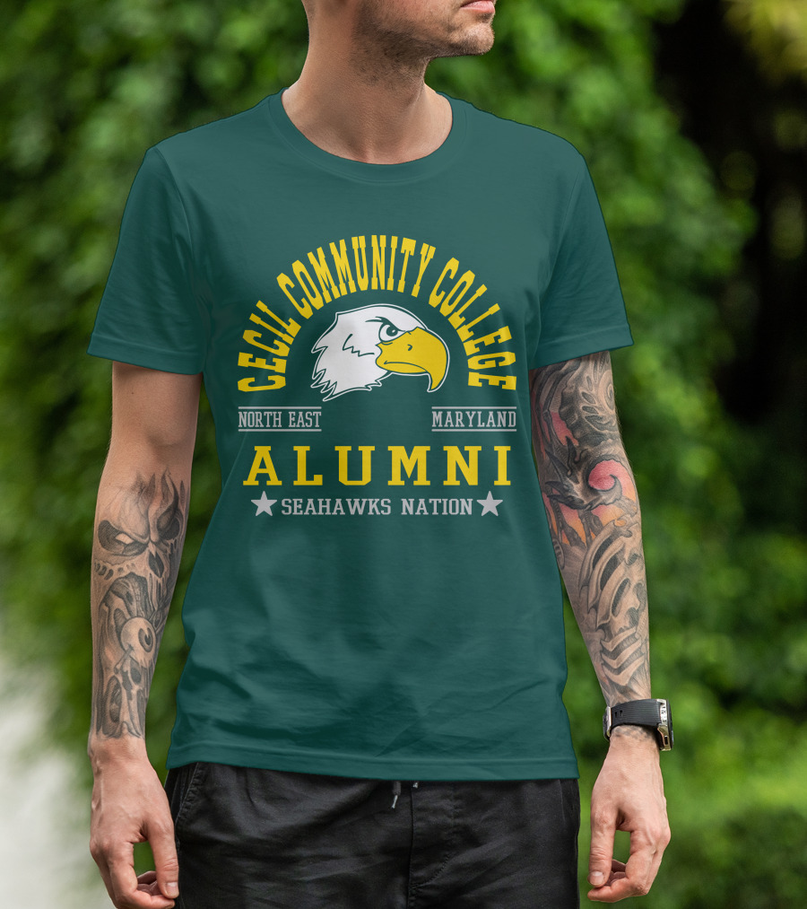 Cecil Community College Alumni Seahawks Nation North East Maryland T-Shirt