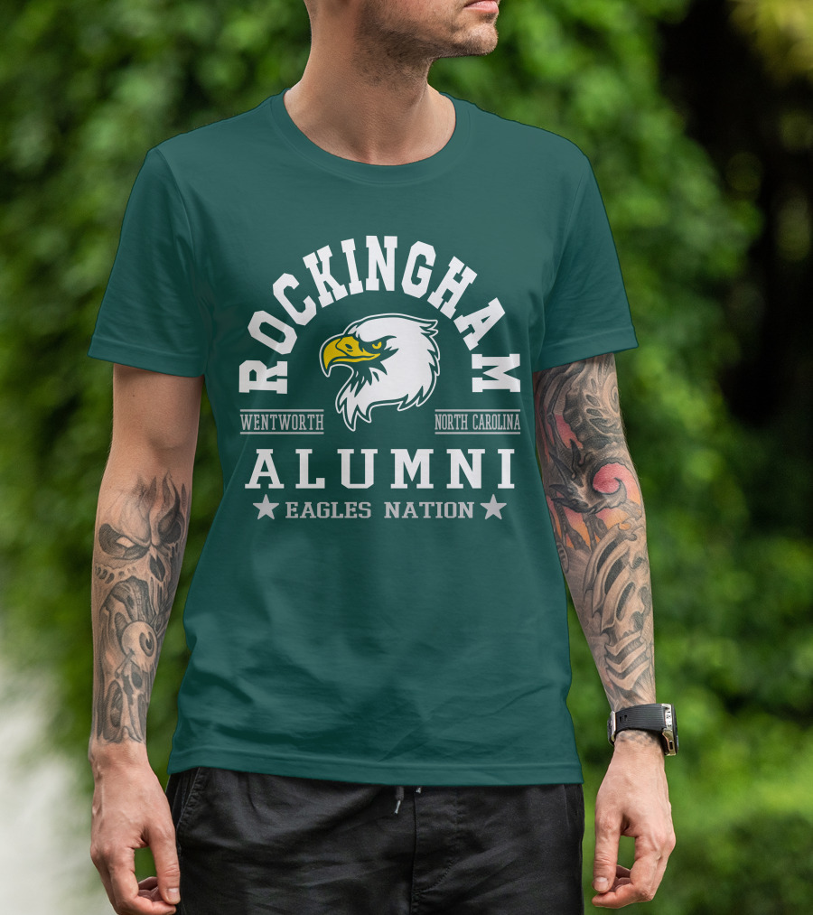 Rockingham Wentworth North Carolina Alumni Eagles Nation T-Shirt
