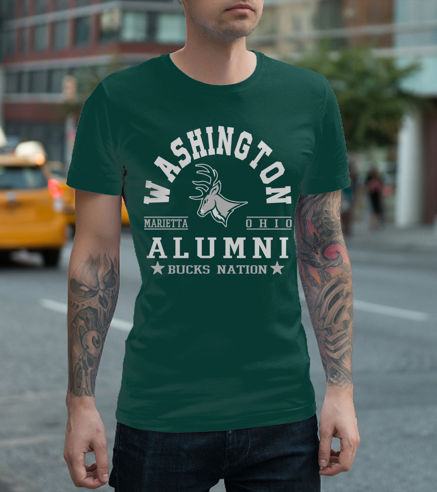 Washington Alumni Marietta Ohio Bucks Nation T-Shirt